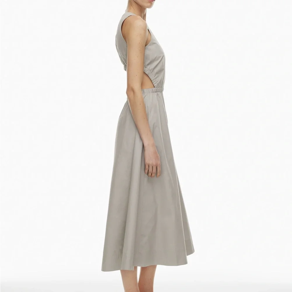 Aritzia Wilfred Cella Poplin Dress in Ashen - Picture 10 of 10